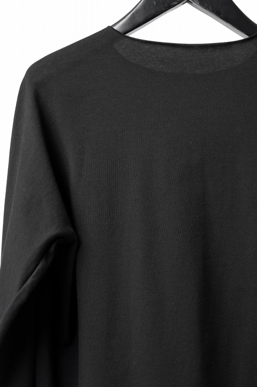 m.a+ written one piece long sleeve t-shirt / T211D/W/JM11 (BLACK)