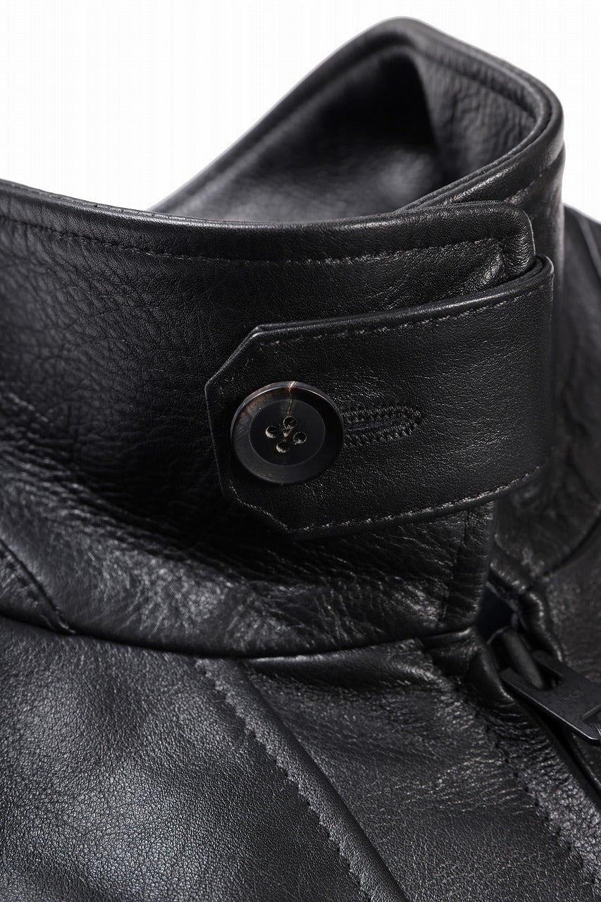 画像をギャラリービューアに読み込む, Y-3 Yohji Yamamoto LEATHER BOMBER JACKET (BLACK)