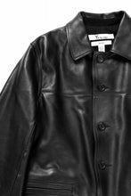画像をギャラリービューアに読み込む, Y&#39;s for men x MASSES LEATHER CAR COAT / MA HORSE LEATHER (BLACK)