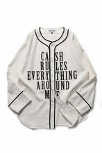 Load image into Gallery viewer, LASTMAN BASEBALL SHIRT &quot;C.R.E.A.M&quot; (L/S) (WHITE)