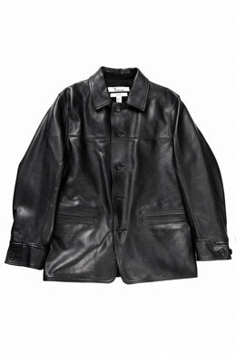 Y's for men x MASSES LEATHER CAR COAT / MA HORSE LEATHER (BLACK)