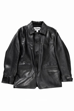 画像をギャラリービューアに読み込む, Y&#39;s for men x MASSES LEATHER CAR COAT / MA HORSE LEATHER (BLACK)