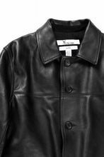 画像をギャラリービューアに読み込む, Y&#39;s for men x MASSES LEATHER CAR COAT / MA HORSE LEATHER (BLACK)