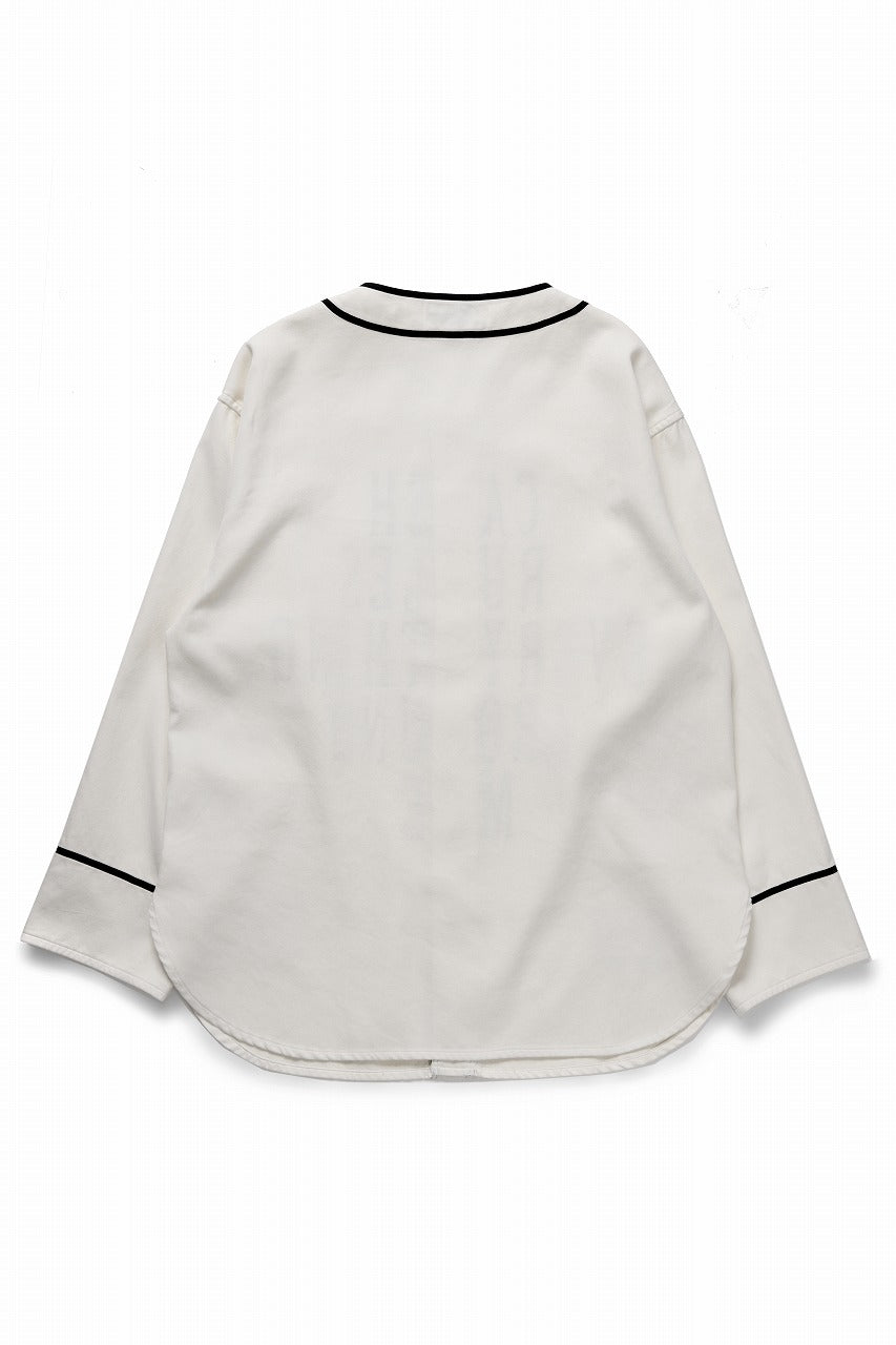 Load image into Gallery viewer, LASTMAN BASEBALL SHIRT &quot;C.R.E.A.M&quot; (L/S) (WHITE)