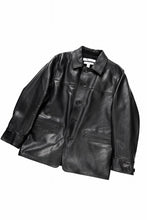 画像をギャラリービューアに読み込む, Y&#39;s for men x MASSES LEATHER CAR COAT / MA HORSE LEATHER (BLACK)