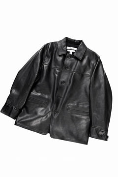 画像をギャラリービューアに読み込む, Y&#39;s for men x MASSES LEATHER CAR COAT / MA HORSE LEATHER (BLACK)