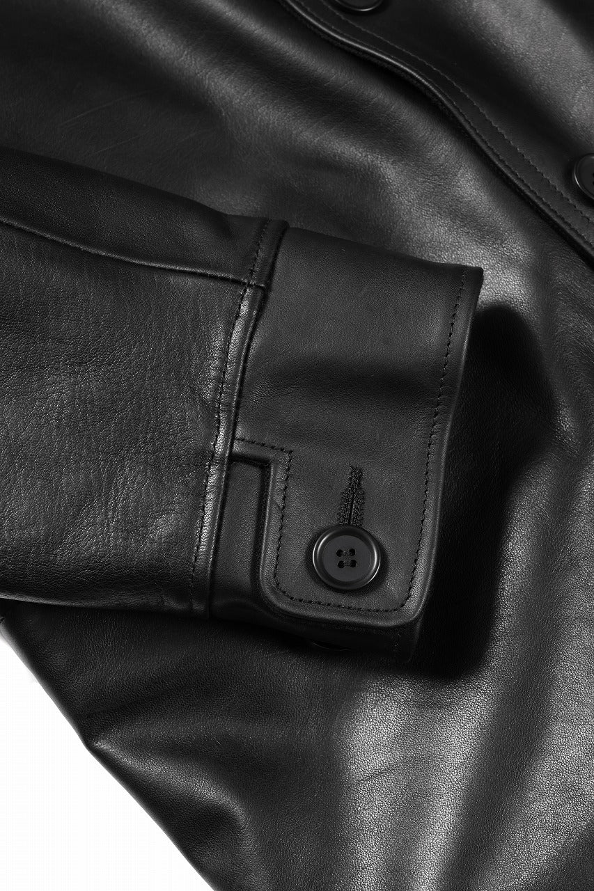 画像をギャラリービューアに読み込む, Y&#39;s for men x MASSES LEATHER CAR COAT / MA HORSE LEATHER (BLACK)