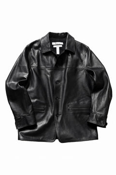 画像をギャラリービューアに読み込む, Y&#39;s for men x MASSES LEATHER CAR COAT / MA HORSE LEATHER (BLACK)