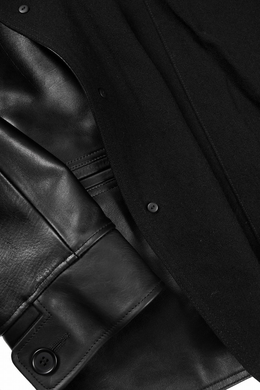 画像をギャラリービューアに読み込む, Y&#39;s for men x MASSES LEATHER CAR COAT / MA HORSE LEATHER (BLACK)