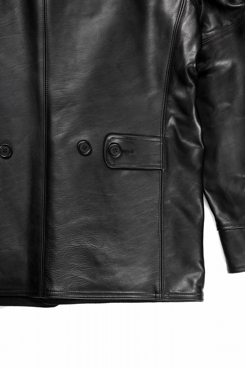 画像をギャラリービューアに読み込む, Y&#39;s for men x MASSES LEATHER CAR COAT / MA HORSE LEATHER (BLACK)