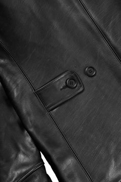 画像をギャラリービューアに読み込む, Y&#39;s for men x MASSES LEATHER CAR COAT / MA HORSE LEATHER (BLACK)