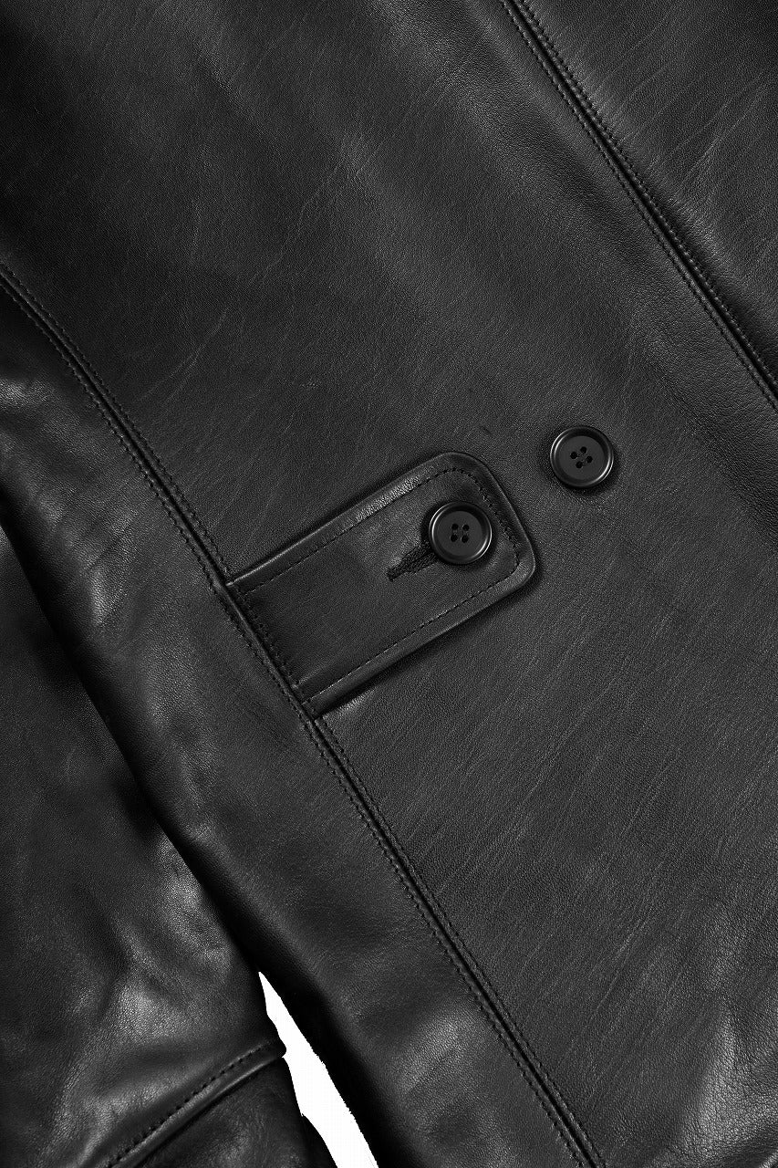画像をギャラリービューアに読み込む, Y&#39;s for men x MASSES LEATHER CAR COAT / MA HORSE LEATHER (BLACK)