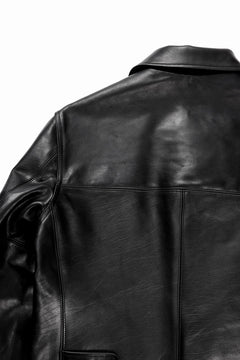 画像をギャラリービューアに読み込む, Y&#39;s for men x MASSES LEATHER CAR COAT / MA HORSE LEATHER (BLACK)