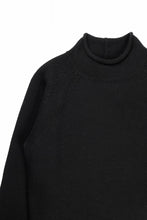 画像をギャラリービューアに読み込む, Y&#39;s for men x MASSES MOCK NECK PULL OVER / WOOL KNIT (BLACK)