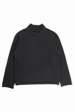 画像をギャラリービューアに読み込む, Y&#39;s for men x MASSES MOCK NECK PULL OVER / WOOL KNIT (BLACK)