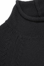画像をギャラリービューアに読み込む, Y&#39;s for men x MASSES MOCK NECK PULL OVER / WOOL KNIT (BLACK)