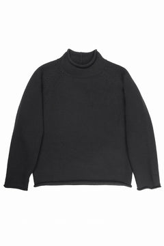 画像をギャラリービューアに読み込む, Y&#39;s for men x MASSES MOCK NECK PULL OVER / WOOL KNIT (BLACK)