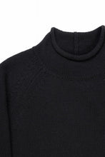 画像をギャラリービューアに読み込む, Y&#39;s for men x MASSES MOCK NECK PULL OVER / WOOL KNIT (BLACK)