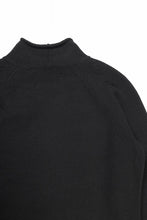 画像をギャラリービューアに読み込む, Y&#39;s for men x MASSES MOCK NECK PULL OVER / WOOL KNIT (BLACK)