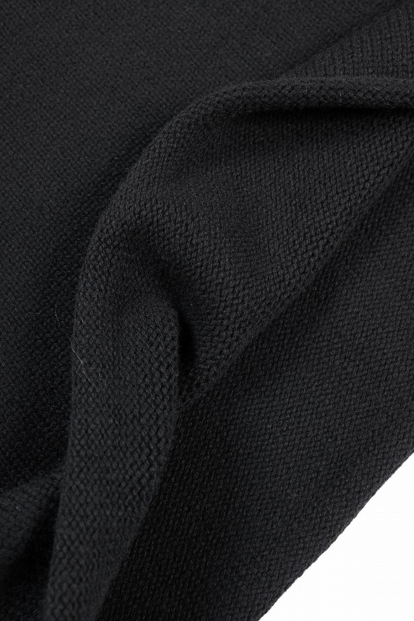 画像をギャラリービューアに読み込む, Y&#39;s for men x MASSES MOCK NECK PULL OVER / WOOL KNIT (BLACK)