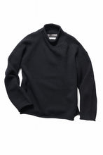 画像をギャラリービューアに読み込む, Y&#39;s for men x MASSES MOCK NECK PULL OVER / WOOL KNIT (BLACK)