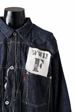 画像をギャラリービューアに読み込む, FULLCOUNT WWⅡ model Brown Cotton Denim Jacket / 13.7oz Zimbabwe Selvedge Denim (INDIGO BLUE / ONE WAHED)