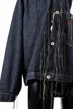 画像をギャラリービューアに読み込む, FULLCOUNT WWⅡ model Brown Cotton Denim Jacket / 13.7oz Zimbabwe Selvedge Denim (INDIGO BLUE / ONE WAHED)