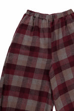 Load image into Gallery viewer, kujaku balloon easy waist pants / P-623 (red × brown)
