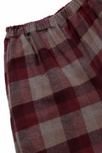 Load image into Gallery viewer, kujaku balloon easy waist pants / P-623 (red × brown)