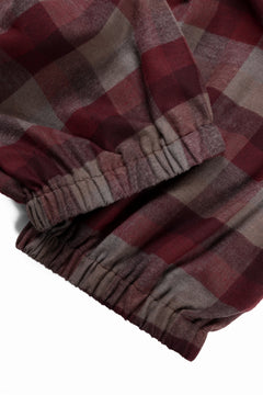 Load image into Gallery viewer, kujaku balloon easy waist pants / P-623 (red × brown)