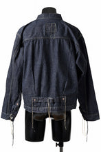 画像をギャラリービューアに読み込む, FULLCOUNT WWⅡ model Brown Cotton Denim Jacket / 13.7oz Zimbabwe Selvedge Denim (INDIGO BLUE / ONE WAHED)