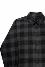 Load image into Gallery viewer, kujaku brushed check dress shirt / S-860 (black)
