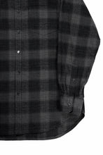 Load image into Gallery viewer, kujaku brushed check dress shirt / S-860 (black)