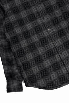 Load image into Gallery viewer, kujaku brushed check dress shirt / S-860 (black)