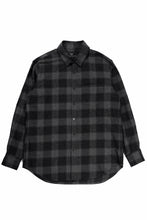 Load image into Gallery viewer, kujaku brushed check dress shirt / S-860 (black)
