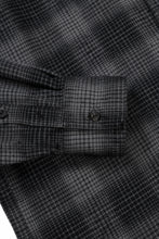 Load image into Gallery viewer, kujaku brushed check dress shirt / S-860 (black)
