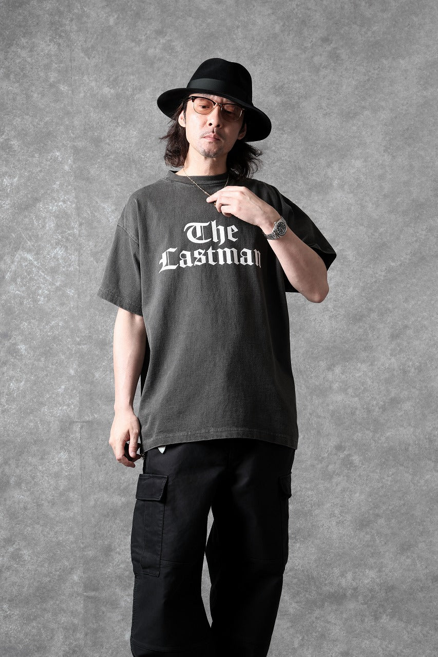 Load image into Gallery viewer, LASTMAN PRINTED TEE -LM TIMES- (BLACK)