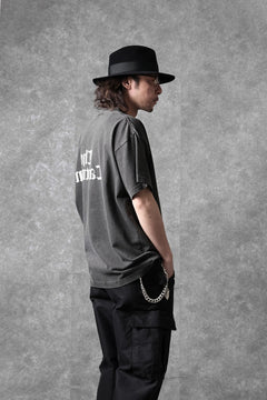 Load image into Gallery viewer, LASTMAN PRINTED TEE -LM TIMES- (BLACK)