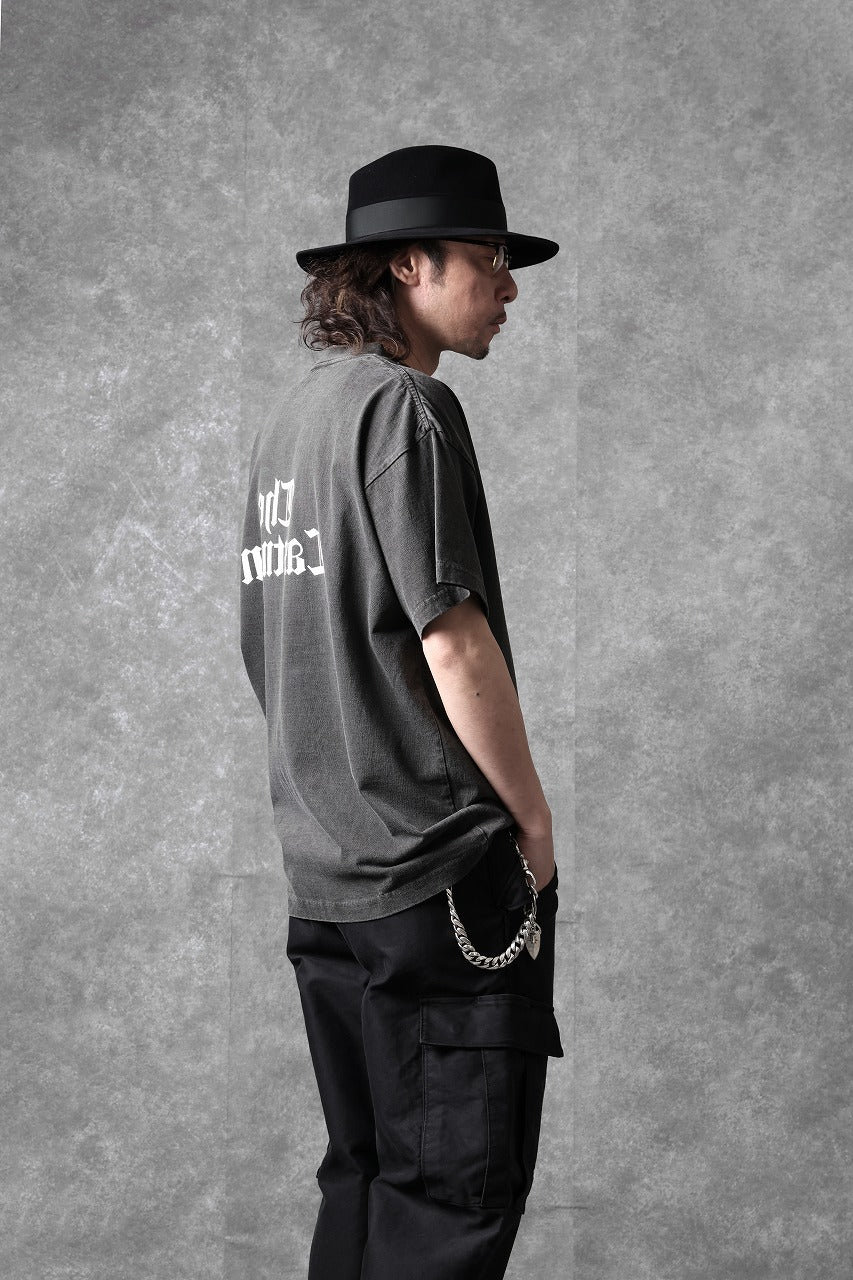 Load image into Gallery viewer, LASTMAN PRINTED TEE -LM TIMES- (BLACK)