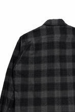 Load image into Gallery viewer, kujaku brushed check dress shirt / S-860 (black)