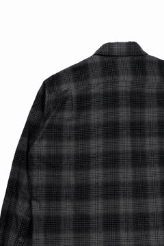 Load image into Gallery viewer, kujaku brushed check dress shirt / S-860 (black)