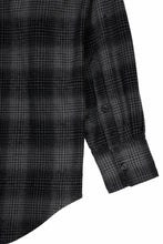 Load image into Gallery viewer, kujaku brushed check dress shirt / S-860 (black)