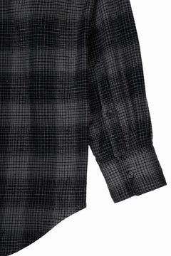 Load image into Gallery viewer, kujaku brushed check dress shirt / S-860 (black)