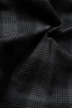 Load image into Gallery viewer, kujaku brushed check dress shirt / S-860 (black)