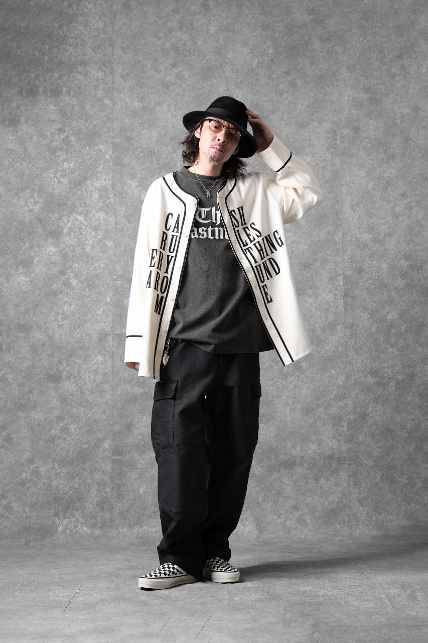 Load image into Gallery viewer, LASTMAN BASEBALL SHIRT &quot;C.R.E.A.M&quot; (L/S) (WHITE)