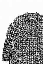 画像をギャラリービューアに読み込む, Y&#39;s for men x MASSES OPEN COLLAR SHIRT / MA ALL OVER PIGMENT PRINT (BLACK)