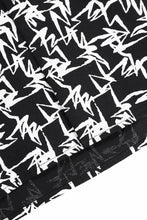 画像をギャラリービューアに読み込む, Y&#39;s for men x MASSES OPEN COLLAR SHIRT / MA ALL OVER PIGMENT PRINT (BLACK)