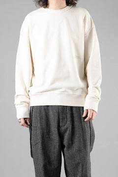 Load image into Gallery viewer, Ten c FLEECE / CREW NECK SWEAT SHIRT (BIANCO NEVE)
