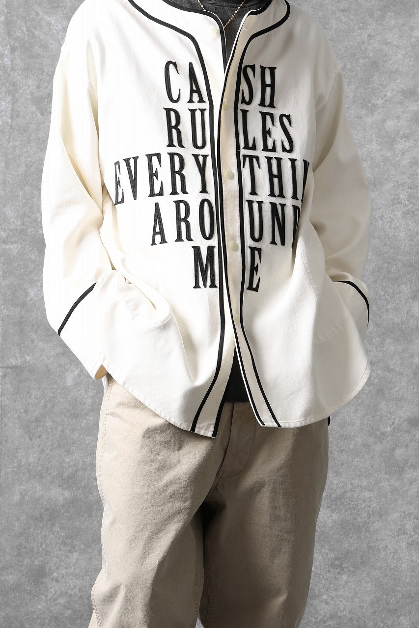 Load image into Gallery viewer, LASTMAN BASEBALL SHIRT &quot;C.R.E.A.M&quot; (L/S) (WHITE)