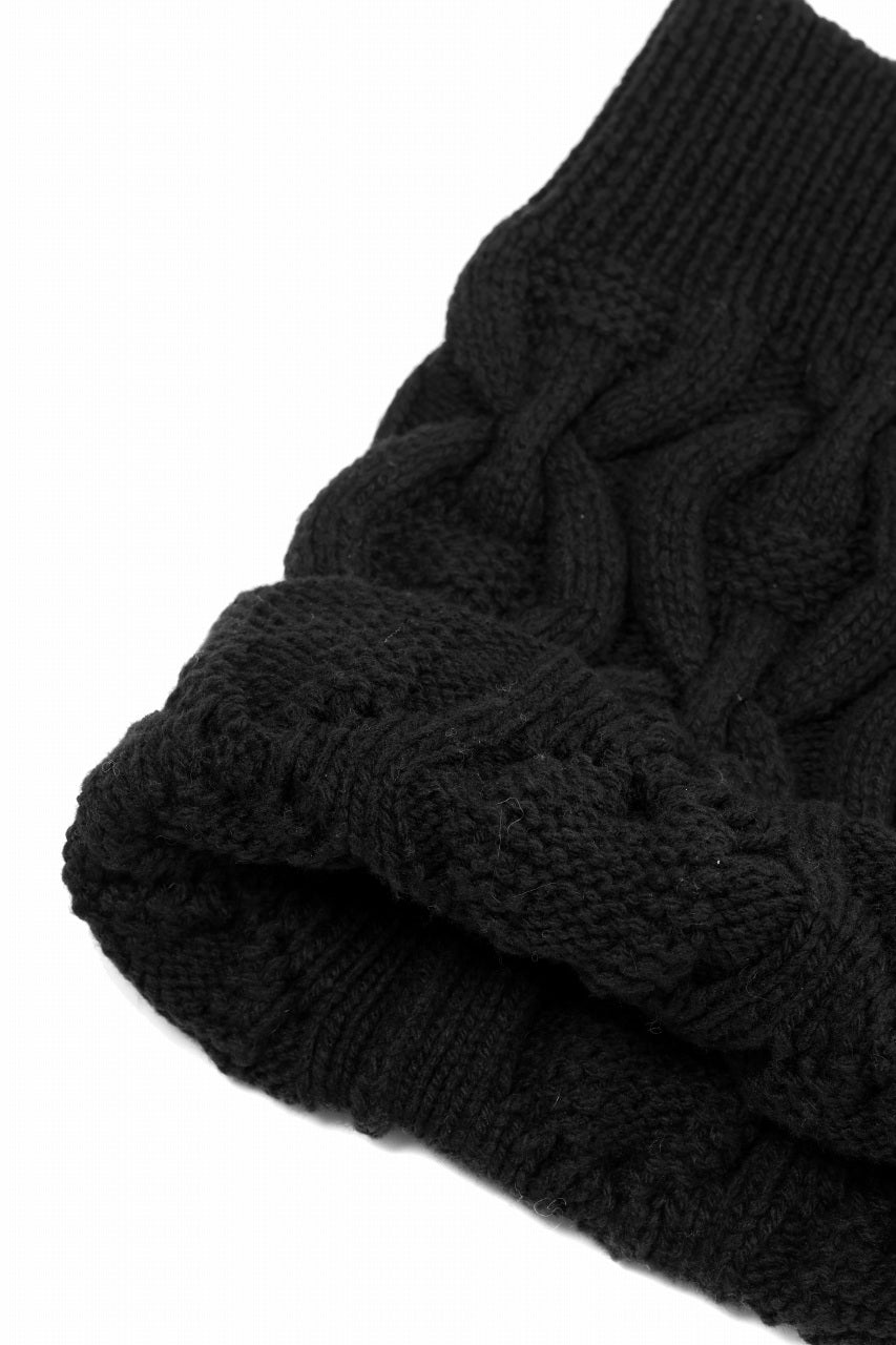 Load image into Gallery viewer, D-VEC FISHERMANS KNIT NECK WARMER (NIGHT SEA BLACK)
